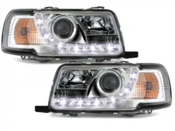 Передние фары Dectane Dayline хром для Audi 80 B4