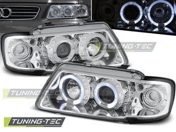 Фары передние Tuning-Tec с глазками Chrome для Audi A3 8L