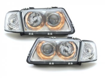 Фары передние Angel Eyes Chrome для Audi A3 8L