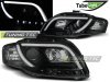 Фары передние Tube Light Black для Audi A4 B7