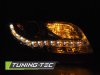 Фары передние Tube Light Full LED Black для Audi A4 B7