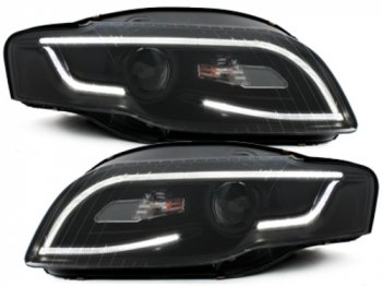 Фары передние Dlite Black для Audi A4 B7 XENON