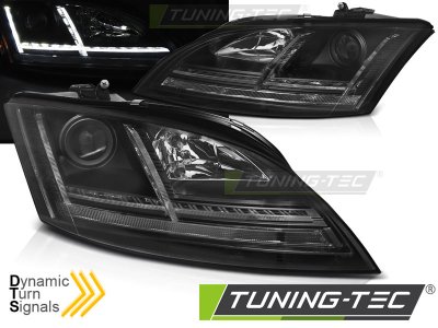Передние фары Dynamic Daylight Black для Audi TT 8J