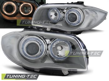 Фары передние Tuning-Tec Angel Eyes Chrome для BMW 1 E87 / E81