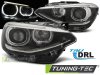 Передняя альтернативная оптика LED Angel Eyes Black для BMW 1 F20 / F21