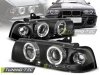 Фары передние Angel Eyes Black для BMW 3 E36 Limousine / Touring