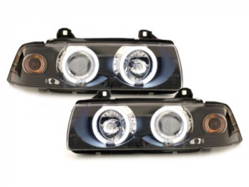 Фары передние Angel Eyes CCFL Black для BMW 3 E36 Coupe / Cabrio