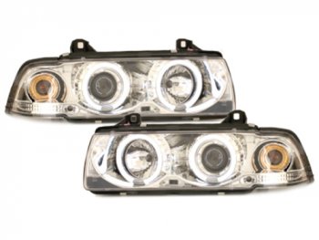 Фары передние Angel Eyes CCFL Chrome для BMW 3 E36 Coupe / Cabrio
