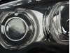 Фары передние LED Angel Eyes Black без поворота для BMW 3 E46 Sedan рестайл