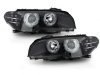 Фары передние Angel Eyes Black с LED поворотниками для BMW 3 E46 Coupe / Cabrio рестайл