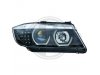 Фары передние F-Style Angel Eyes Black LED для BMW 3 E90 рестайл