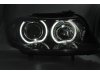 Фары передние F-Style Angel Eyes LED Black для BMW 3 E90