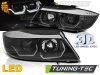 Фары передние 3D Angel Eyes LED Black от Tuning-Tec для BMW 3 E90