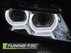 Передние фары с 3D ангельскими глазками хром для BMW 3 E90 XENON рестайл
