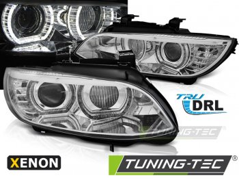 Фары передние от Tuning-Tec 3D Angel Eyes Chrome для BMW 3 E92 / E93 XENON AFS