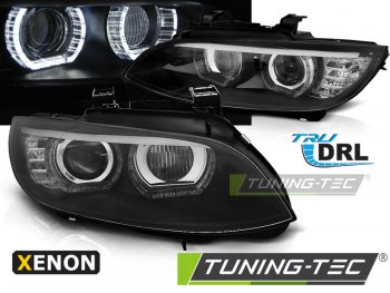 Фары передние от Tuning-Tec 3D Angel Eyes Black для BMW 3 E92 / E93 XENON AFS