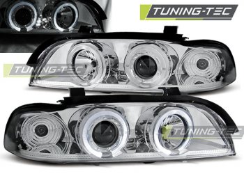 Фары передние LED Angel Eyes Chrome от Tuning-Tec для BMW 5 E39