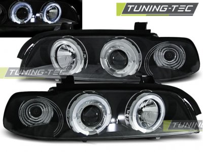 Фары передние LED Angel Eyes Black от Tuning-Tec для BMW 5 E39
