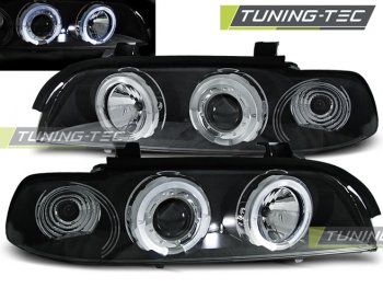 Фары передние LED Angel Eyes Black Var2 от Tuning-Tec для BMW 5 E39
