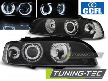 Фары передние CCFL Angel Eyes Black от Tuning-Tec для BMW 5 E39