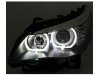 Фары передние F-Style Angel Eyes Black для BMW 5 E60