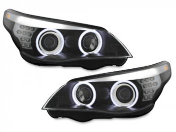 Фары передние CCFL Eyes Black для BMW 5 E60 XENON рестайл