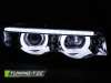 Передние фары с 3D ангельскими глазками хром для BMW 7 E38