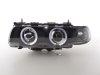 Фары передние LED Angel Eyes Black для BMW 7 E38 рестайл
