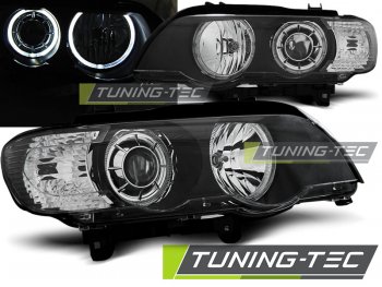 Фары передние Tuning-Tec LED Angel Eyes Black для BMW X5 E53