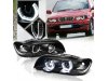 Фары передние 3D Angel Eyes Black для BMW X5 E53