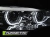 Передние фары 3D ангельские глазки хром от Tuning-Tec для BMW X5 E70 под ксенон с AFS