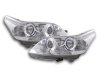 Фары передние LED Angel Eyes Chrome для Citroen C4