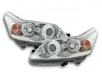 Передние фары LED Angel Eyes Chrome Var2 для Citroen C4
