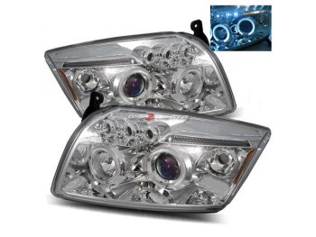 Передняя альтернативная оптика LED Angel Eyes Chrome для Dodge Caliber