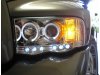 Фары передние LED Angel Eyes Chrome для Dodge Ram III