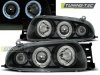 Фары передние LED Angel Eyes Black от Tuning-Tec для Ford Fiesta IV
