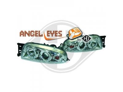 Передние фары Angel Eyes для Ford Fiesta IV