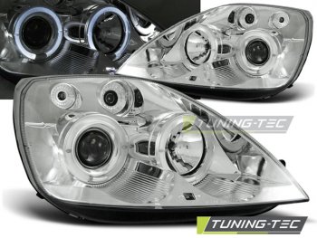 Фары передние Angel Eyes Chrome от Tuning-Tec для Ford Fiesta Mk6