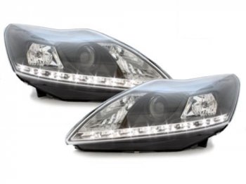Фары передние Dayline Black для Ford Focus II рестайл