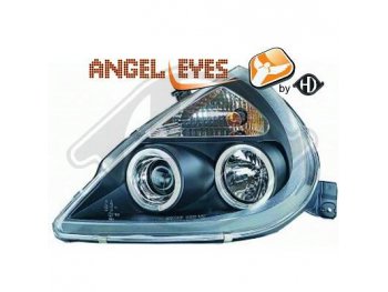 Фары передние LED Angel Eyes Black от HD для Ford KA I