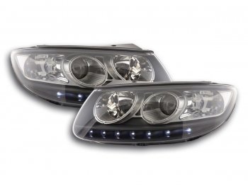 Передняя альтернативная оптика Daylight Black от FK для Hyundai Santa Fe II