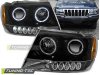 Фары передние LED Eyes Black для Jeep Grand Cherokee WJ