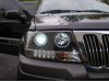Фары передние LED Eyes Black для Jeep Grand Cherokee WJ