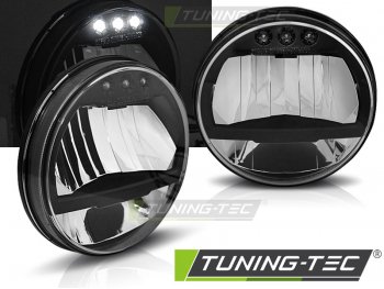 Передние светодиодные фары хром от Tuning-Tec для Jeep Wrangler JK