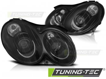 Передняя альтернативная оптика Black от Tuning-Tec на Mercedes CLK класс W209