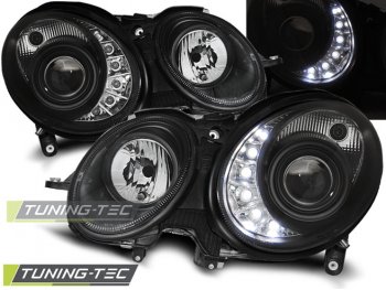 Фары передние Daylight Black от Tuning-Tec на Mercedes E класс W211 рестайл