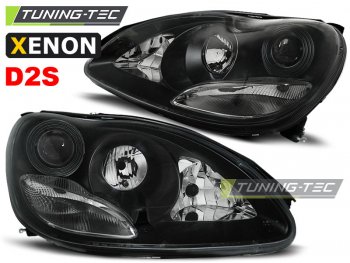 Фары передние Black от Tuning-Tec на Mercedes S класс W220 XENON рестайл