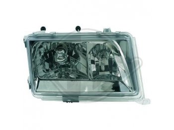 Передняя альтернативная оптика хром от HD на Mercedes E класс W124