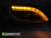 Передние тюнинг фары Tube Light чёрные для Mercedes ML класс W166