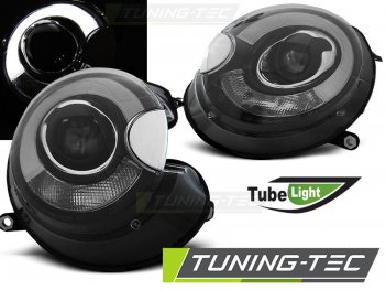 Фары передние Tube Light Black от Tuning-Tec на MINI Cooper рестайл